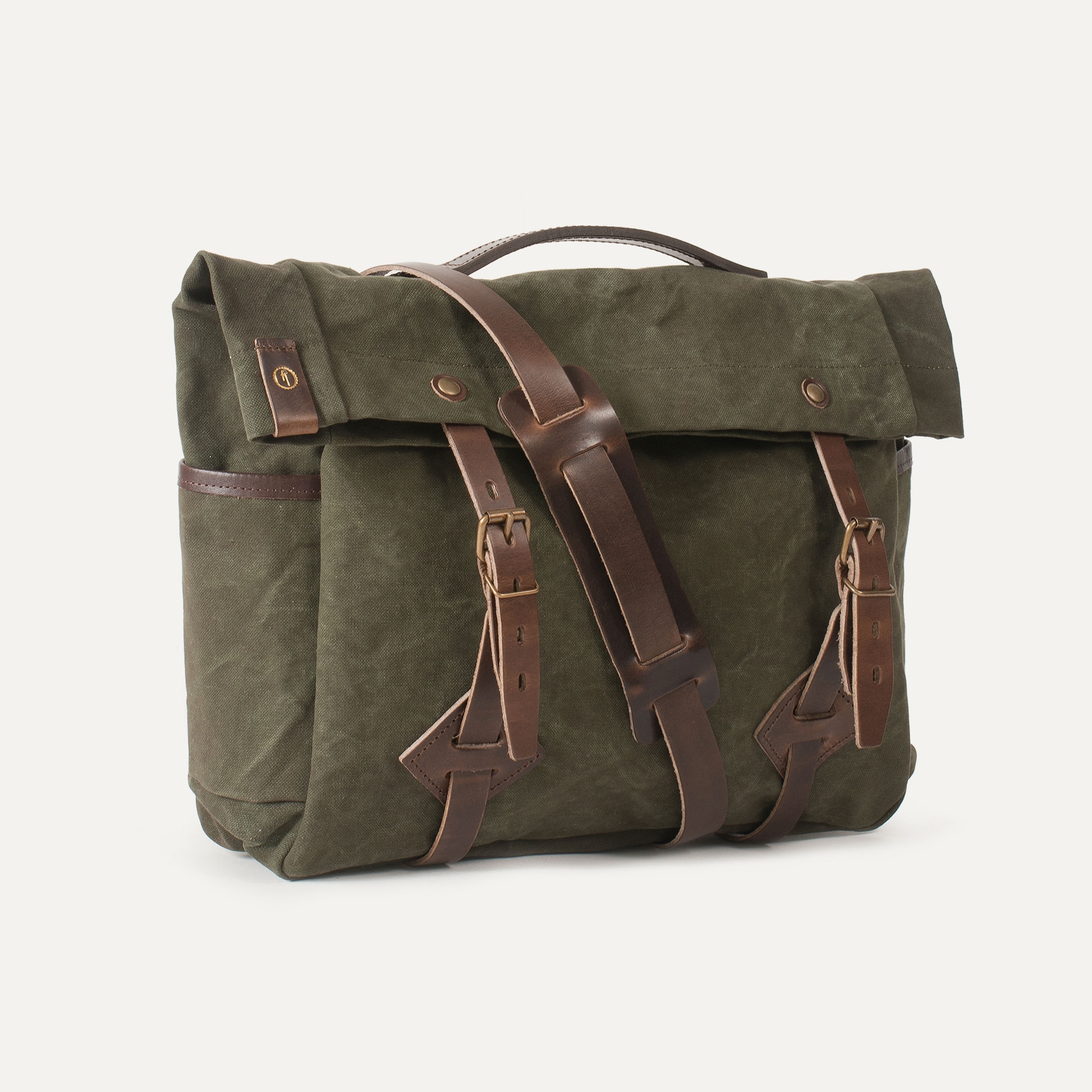 Fisherman's Musette M - Coffee / Waxed Leather