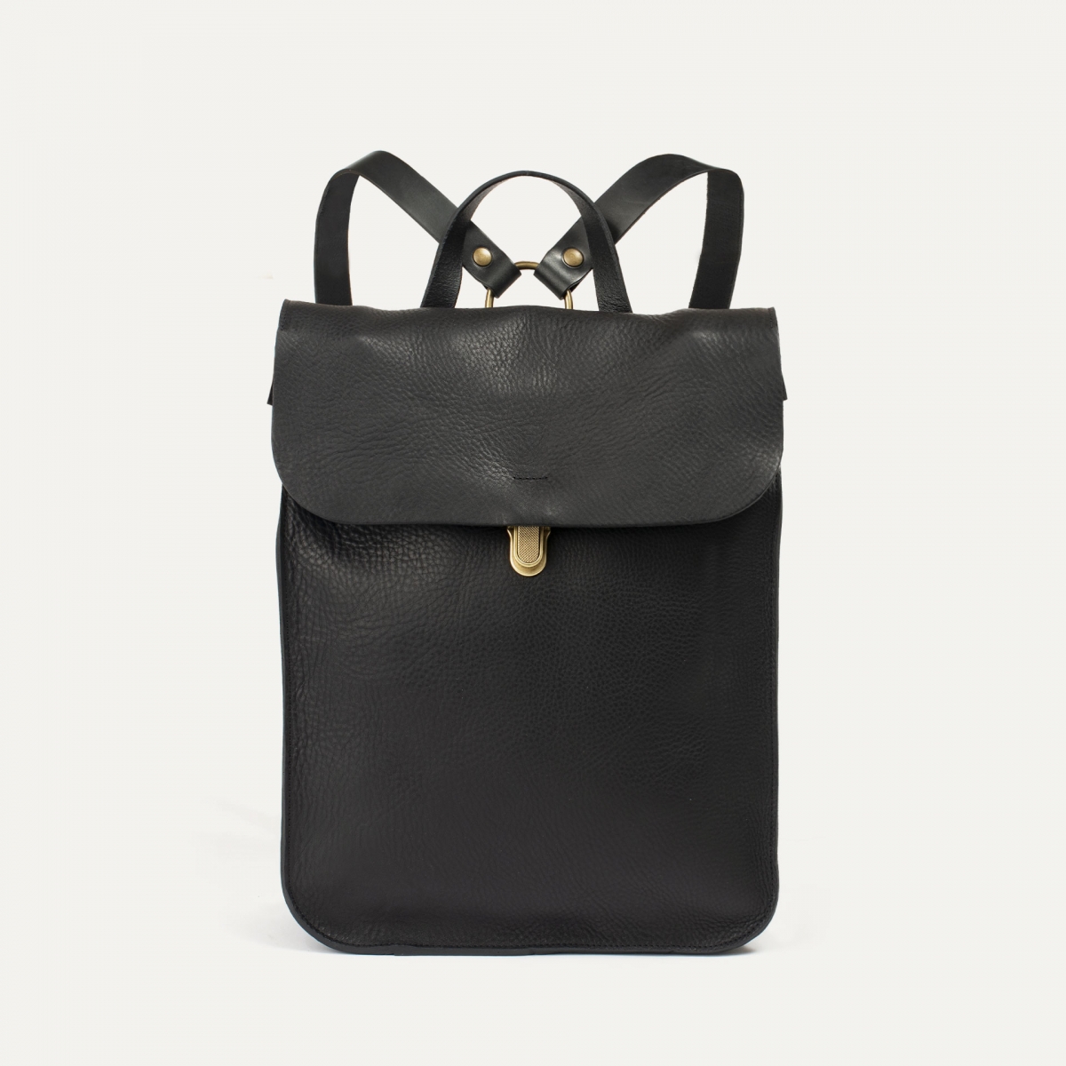 Puncho leather backpack - Black - Puncho leather backpack - Vintage ...