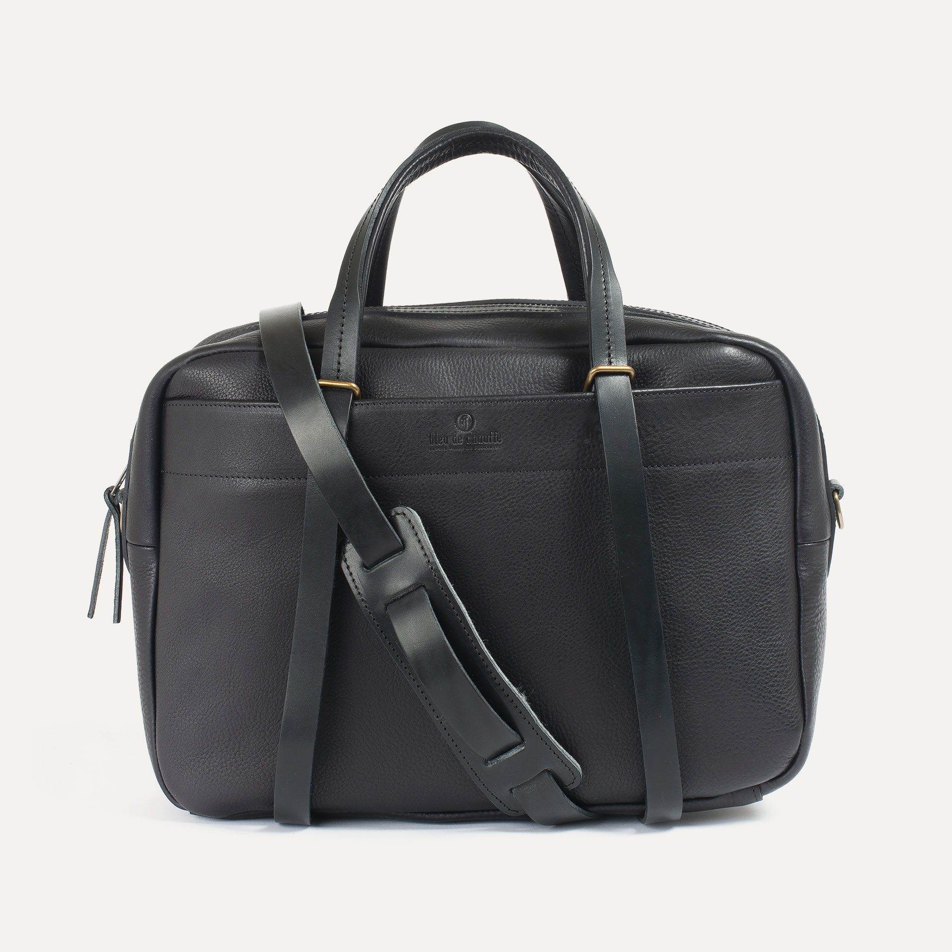 Report Business bag - Black -Men's Leather bag - Leather Laptop bag for ...