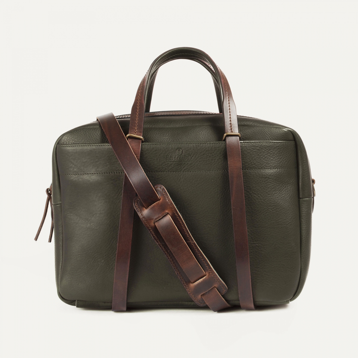Report Business bag - Khaki - Men's Leather bag I Leather Laptop bag ...