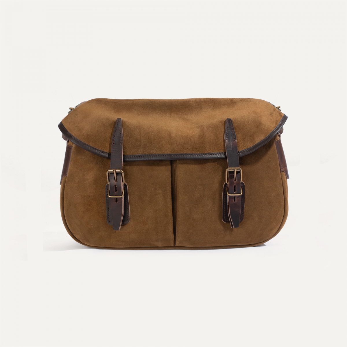 Fisherman's Musette S / Suede - Tobacco - satchel bag for men and