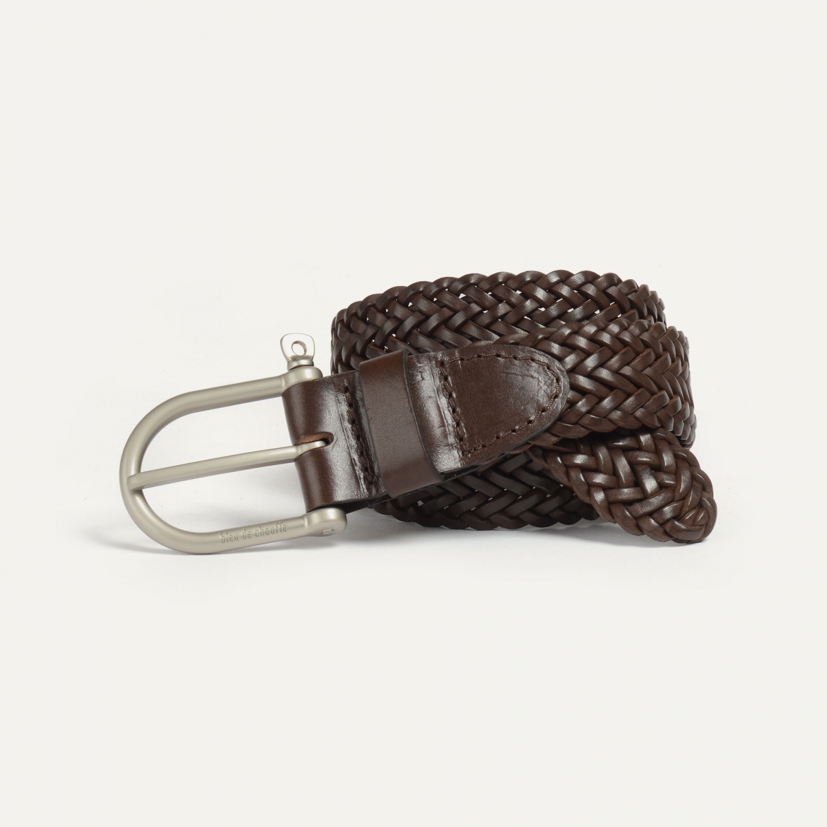 Anderson's Men's Woven Leather Belt in Brown, Size L | End Clothing