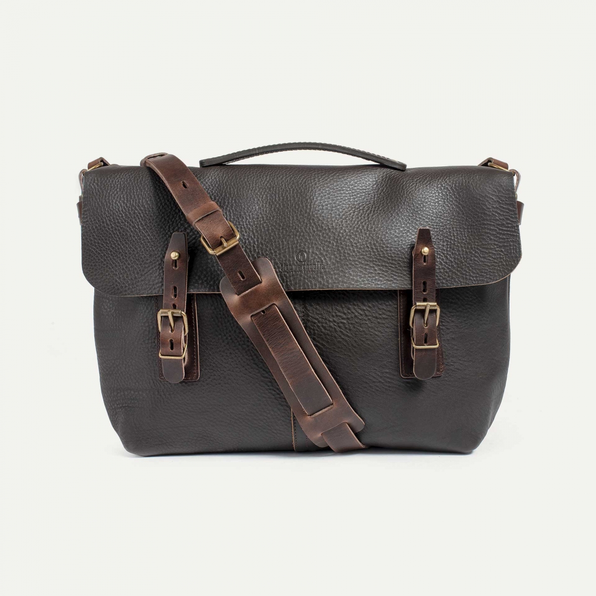 Lucien Satchel bag - Dark Brown - Me's bag - Laptop bag - Made in France