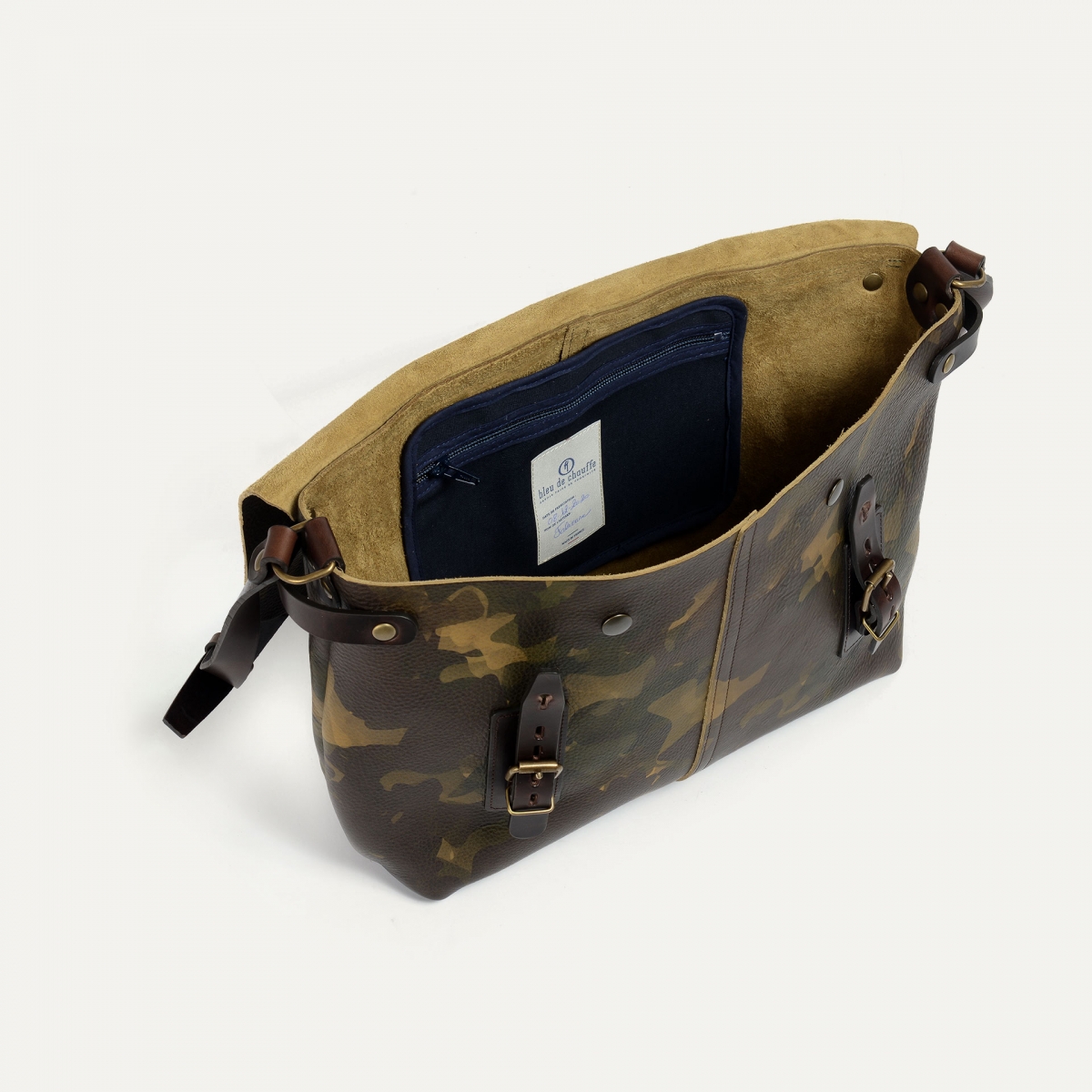 Lucien Satchel bag - Camo- Men's messenger bag - Made in France