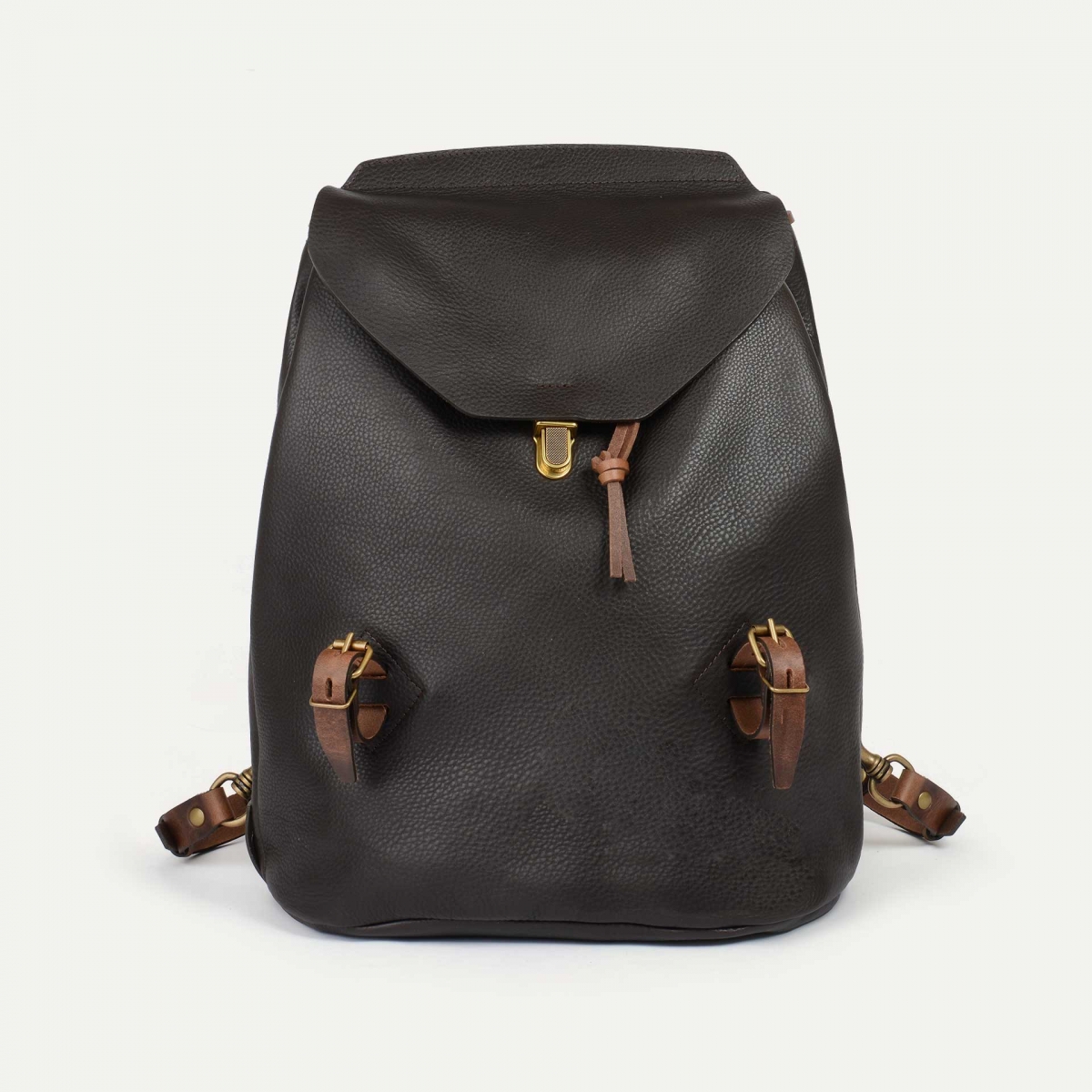 Zibeline Backpack - Dark Brown - vintage men's backpack
