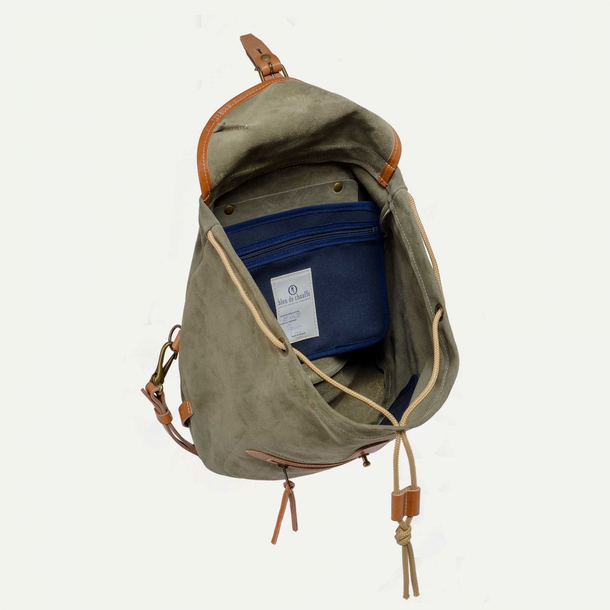 CAMP suede backpack by Bleu de Chauffe — Calame Palma