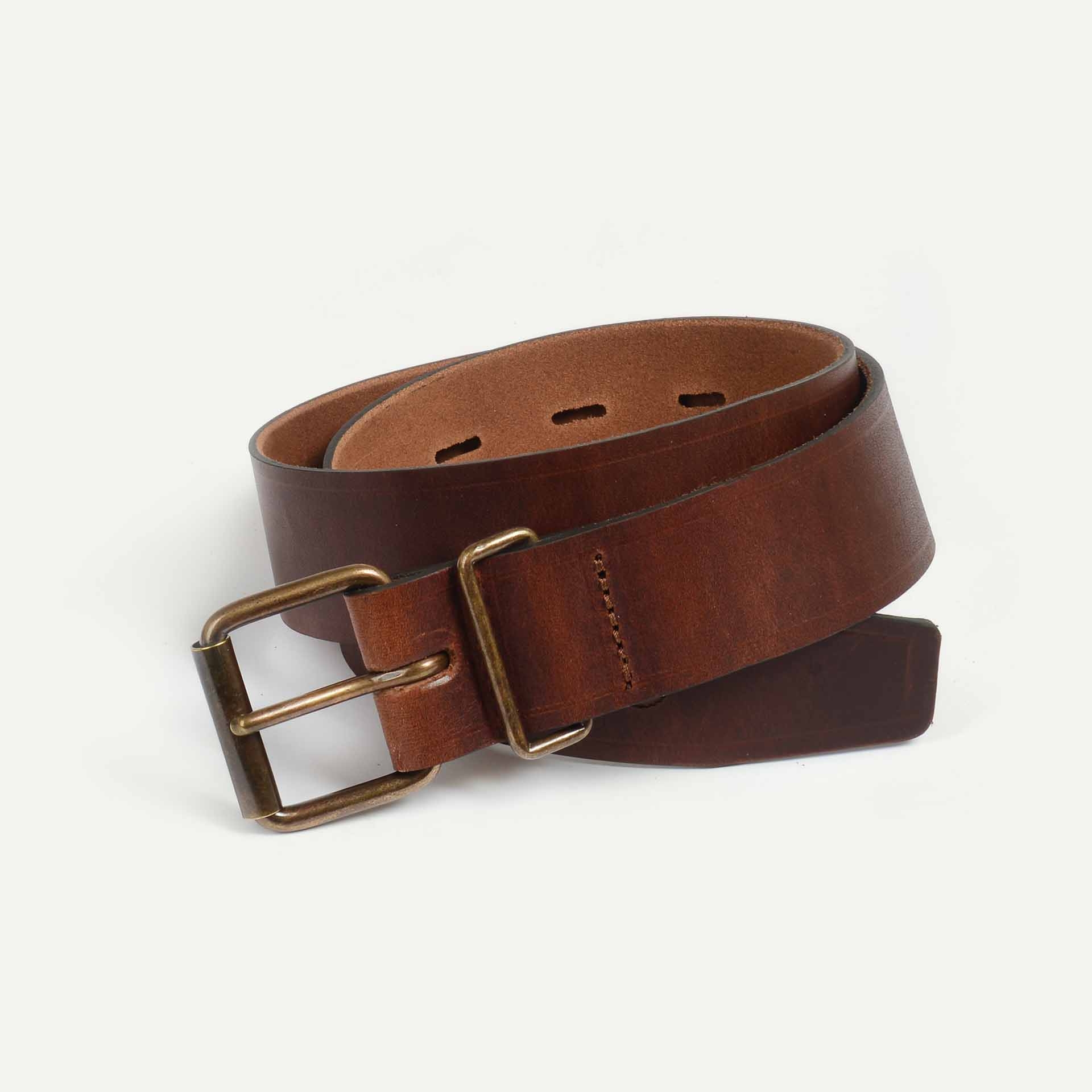 Leather belt made in France - Fred - Pain Brulé