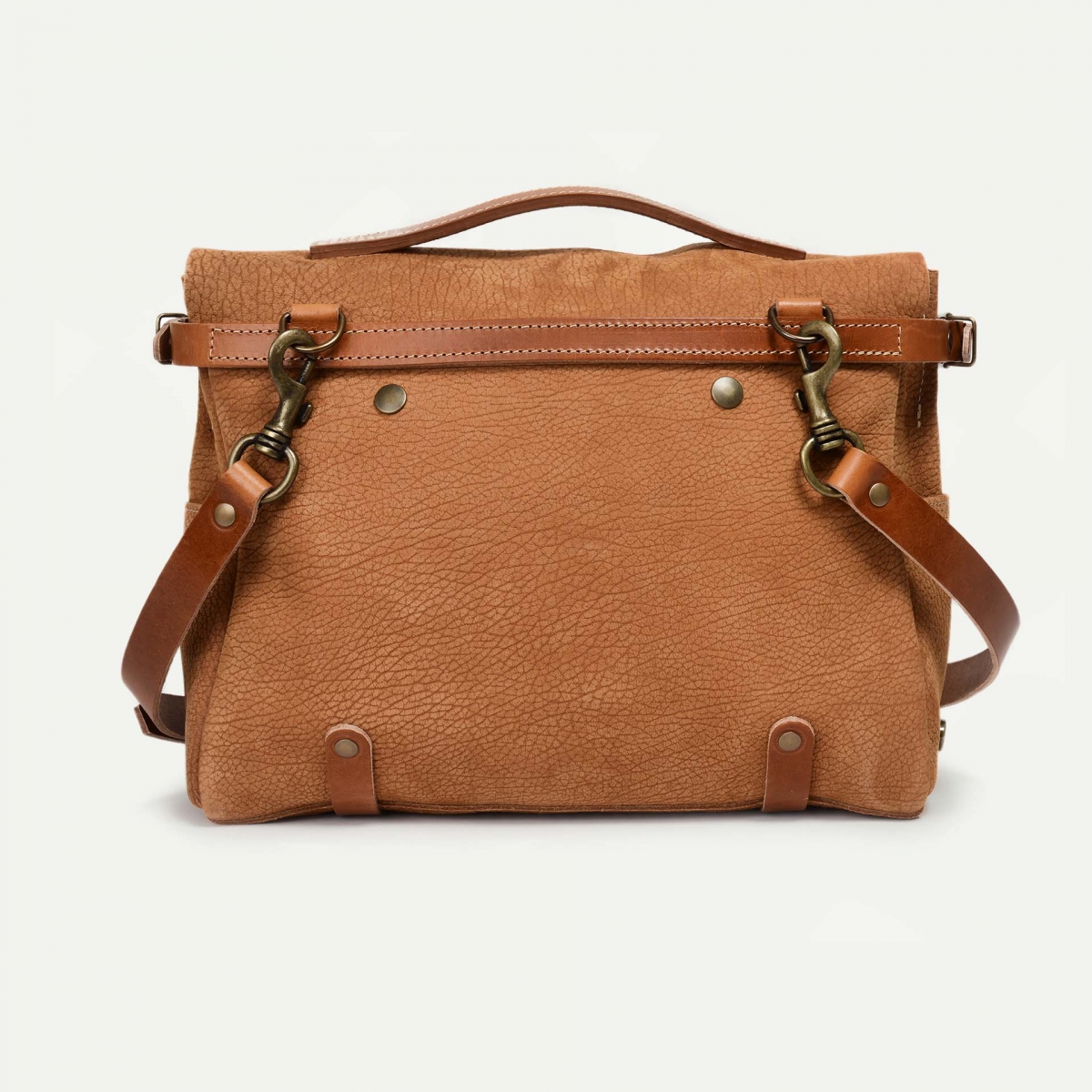 Crossbody Bag With Outer Pocket Camel