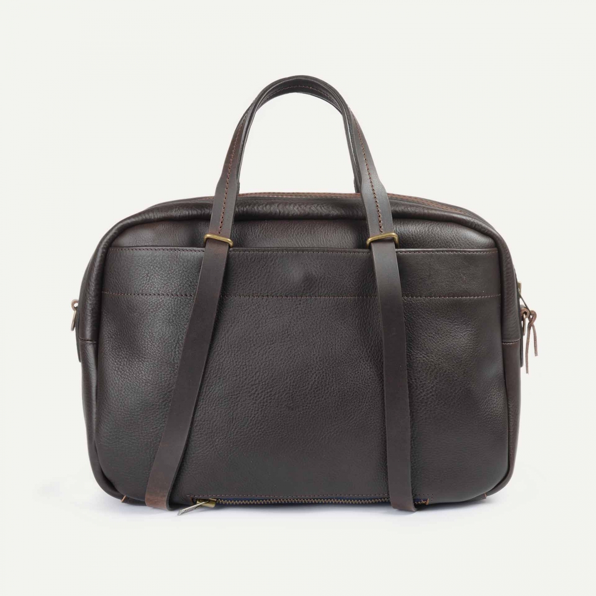 Report Business bag - Brown - Men's Folder bag - Leather Laptop bag for Men  - Made in France