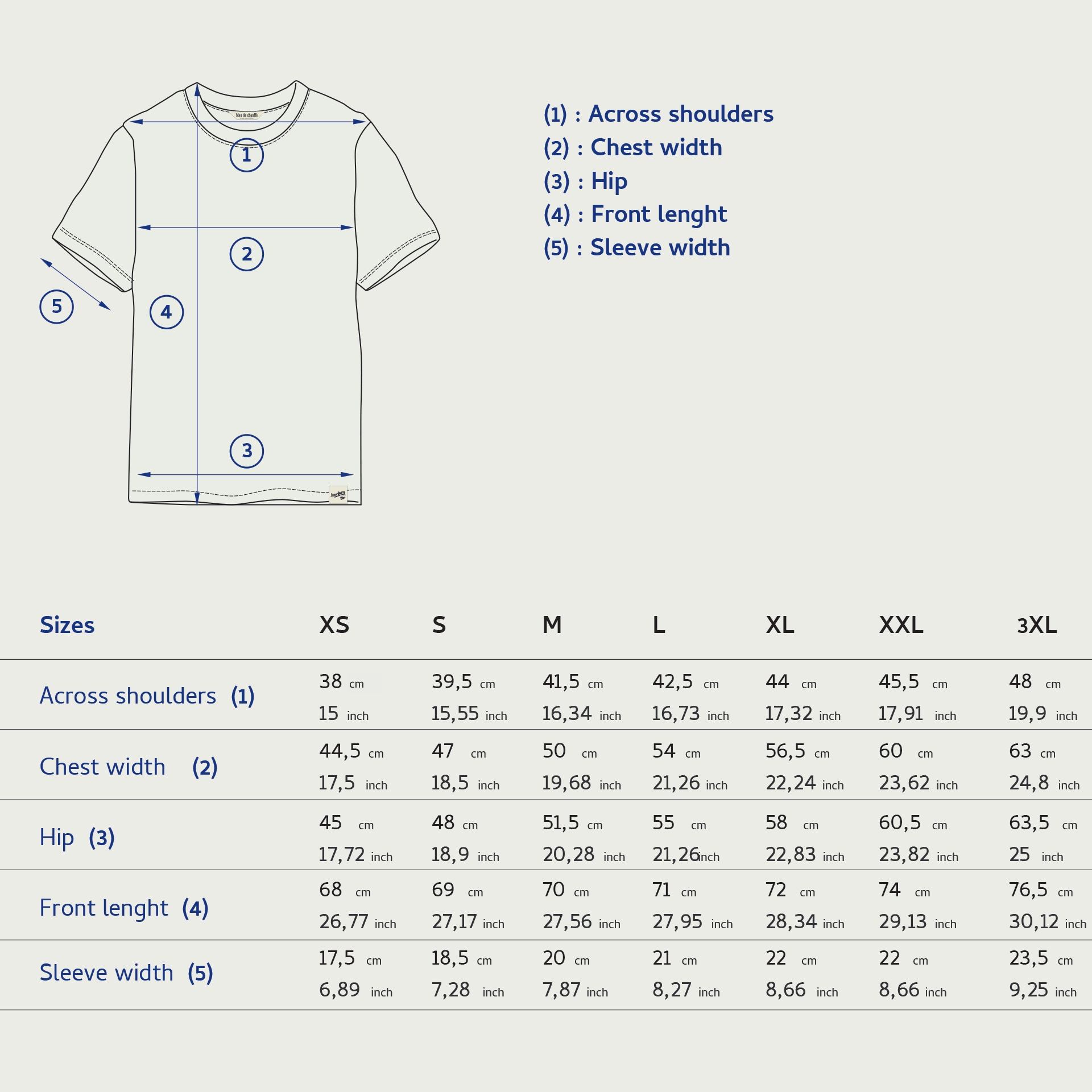 Le T shirt Heavy weight champion - Navy (image n°9)